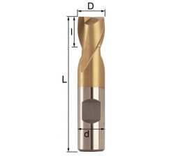 Freza cilindrica frontala 3-25 mm 2 taisuri F005